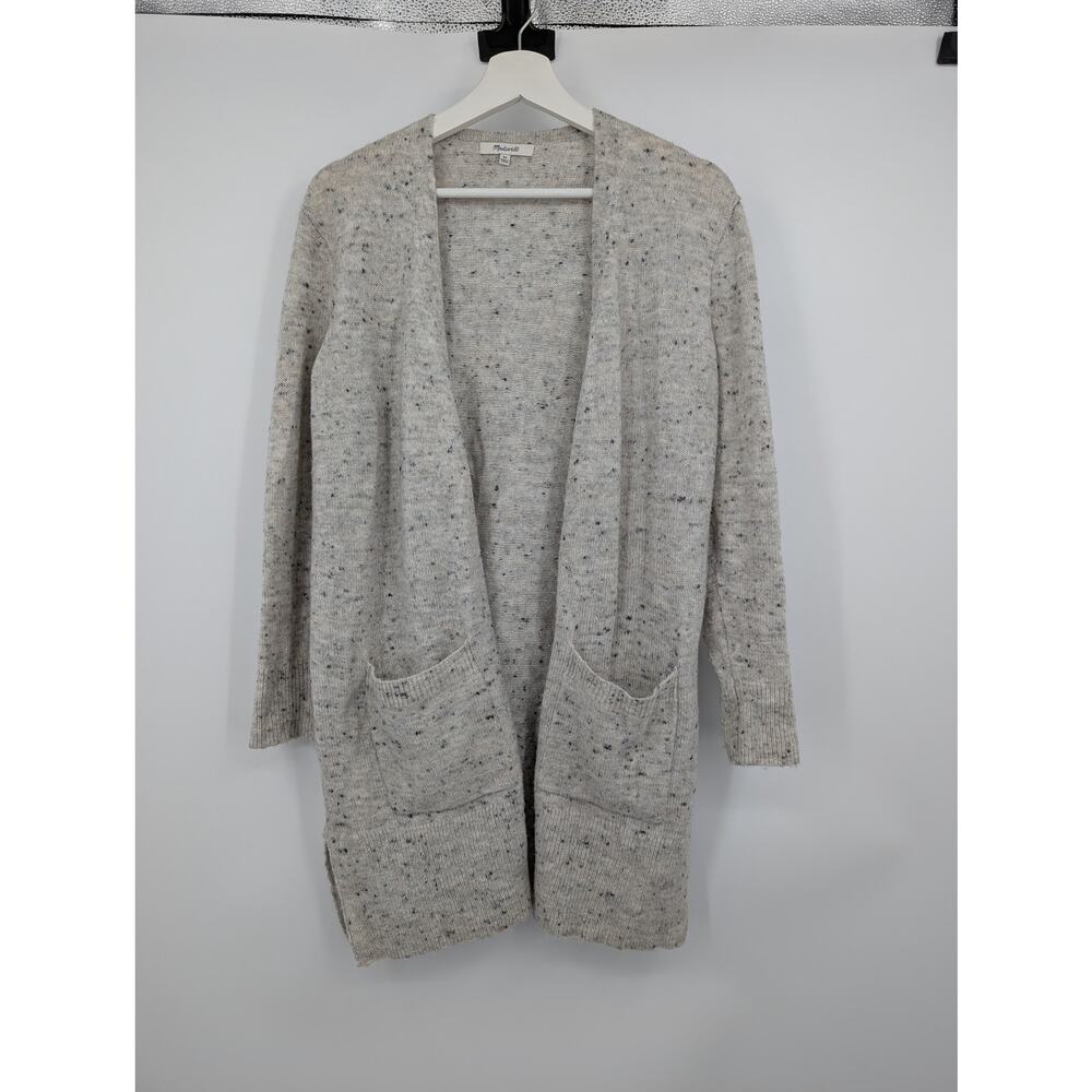 Madewell Donegal Kent Cardigan Sweater Speckled Open Front Long Line Women's XS